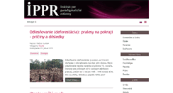 Desktop Screenshot of ippr.sk